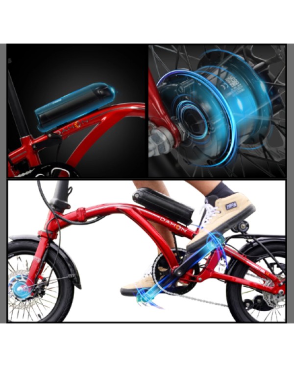 DAHON CURL Ei4 elektrinis trifold dviratis (16