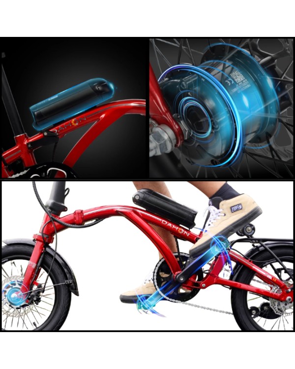 DAHON CURL Ei4 elektrinis trifold dviratis (16
