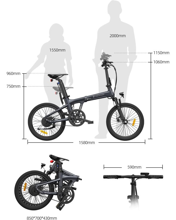 ADO Air 20 Ultra elektrinis dviratis