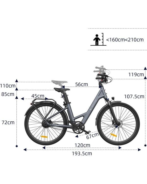 ADO Air 28 elektrinis dviratis