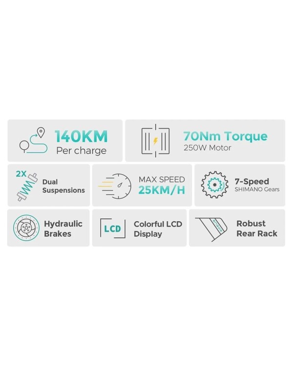 ENGWE E26 ST 16Ah elektrinis dviratis