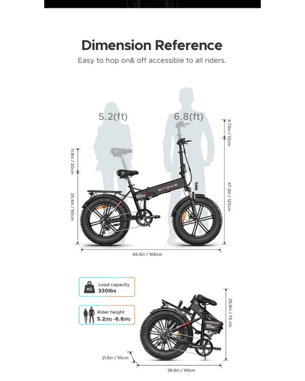 ENGWE EP-2 PRO BOOST elektrinis dviratis Fat bike