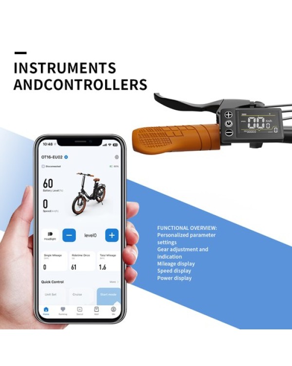 OneSport OT16-2 elektrinis dviratis