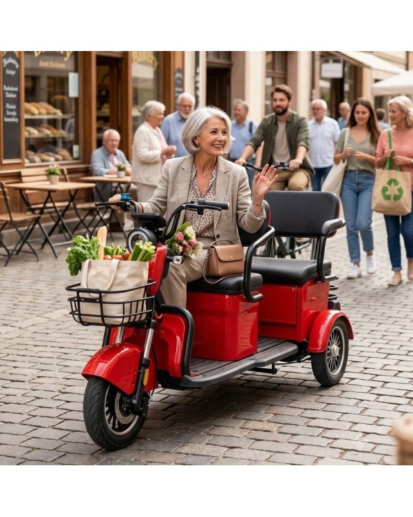 Elektrinis keleivinis/krovininis triratis motoroleris SL-08 