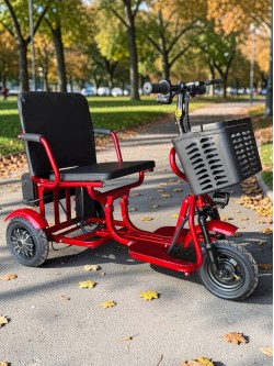 Elektrinis sulankstomas triratis skuteris S5 Pro