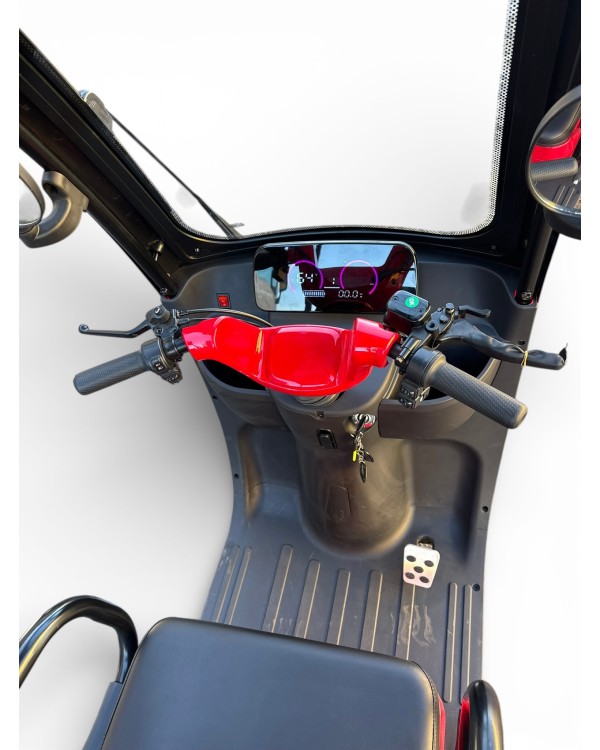 Elektrinis trivietis triratis motoroleris HS-70 EEC