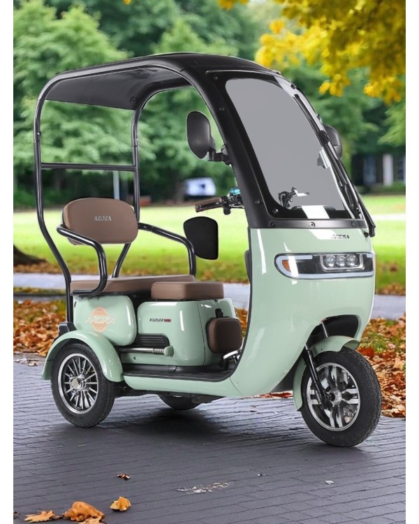 Elektrinis triratis motoroleris X3 'Kreminis' (EKSPOZICINIS)