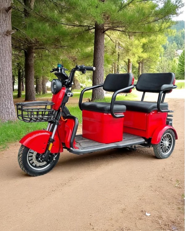 Elektrinis keleivinis/krovininis trivietis triratis motoroleris SL-08 Elektrinis keleivinis/krovininis trivietis triratis motoroleris SL-08