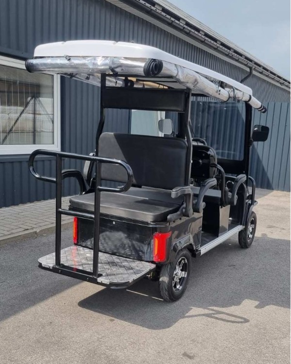 Elektrinis šešiavietis keturratis motoroleris su stogu FL-06 