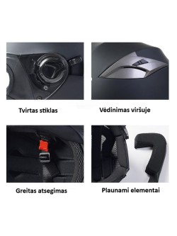 Šalmas atviras