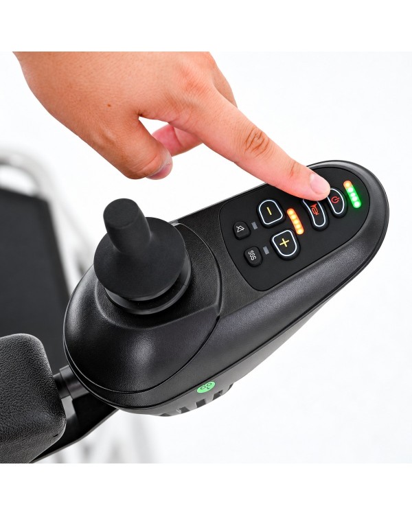 Elektrinis neįgaliųjų vežimėlis su laiptų kopikliu FL02 (2 in 1, iki 159 kg)