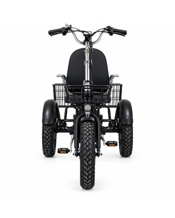 Triratis elektrinis dviratis Motiro "M43" sulankstomas juodas